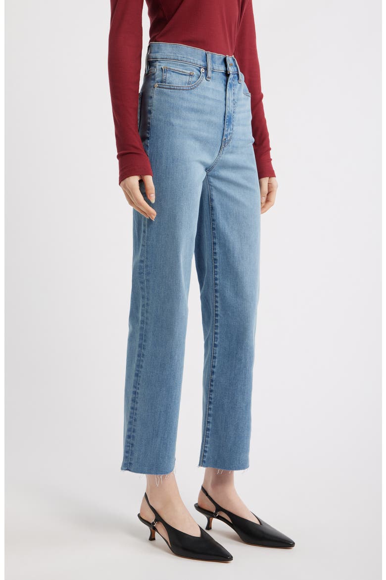 Le Sleek High Waist Ankle Straight Leg Jeans, Alternate, color, VEGA RAW AFTER