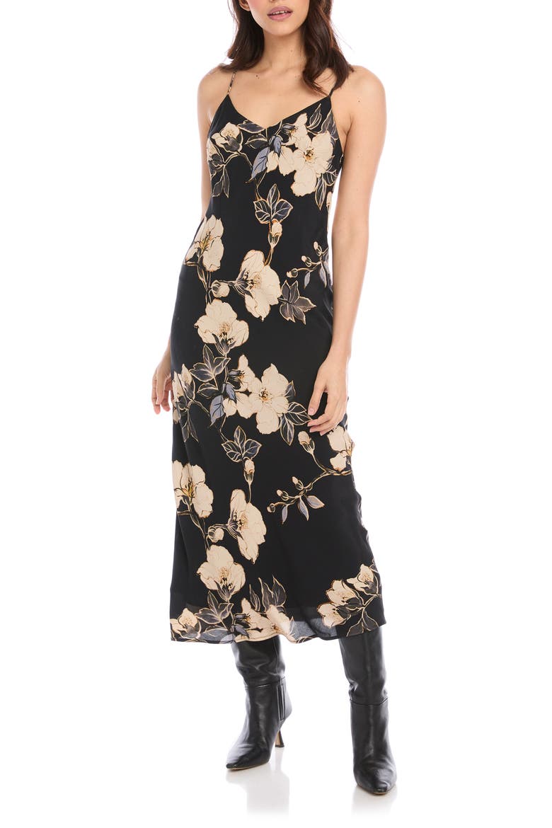 Floral Midi Slipdress, Main, color, PRINT
