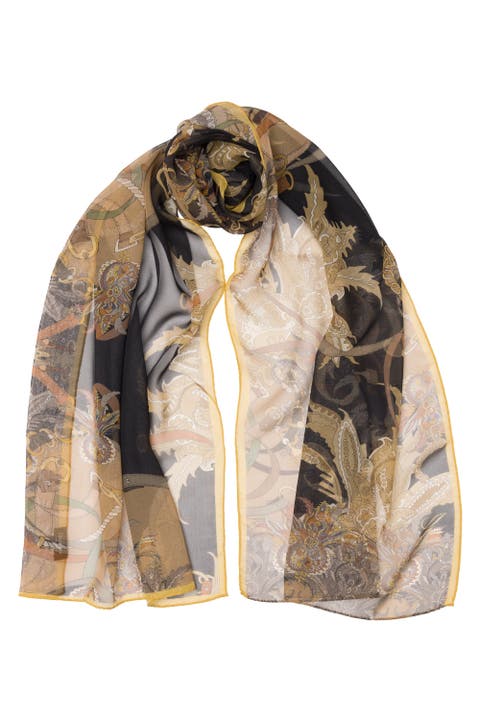 Alessandra - Long Sheer Silk Scarf for Women