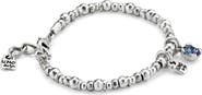 UNODE50 Blue Crystal Stretch Bracelet