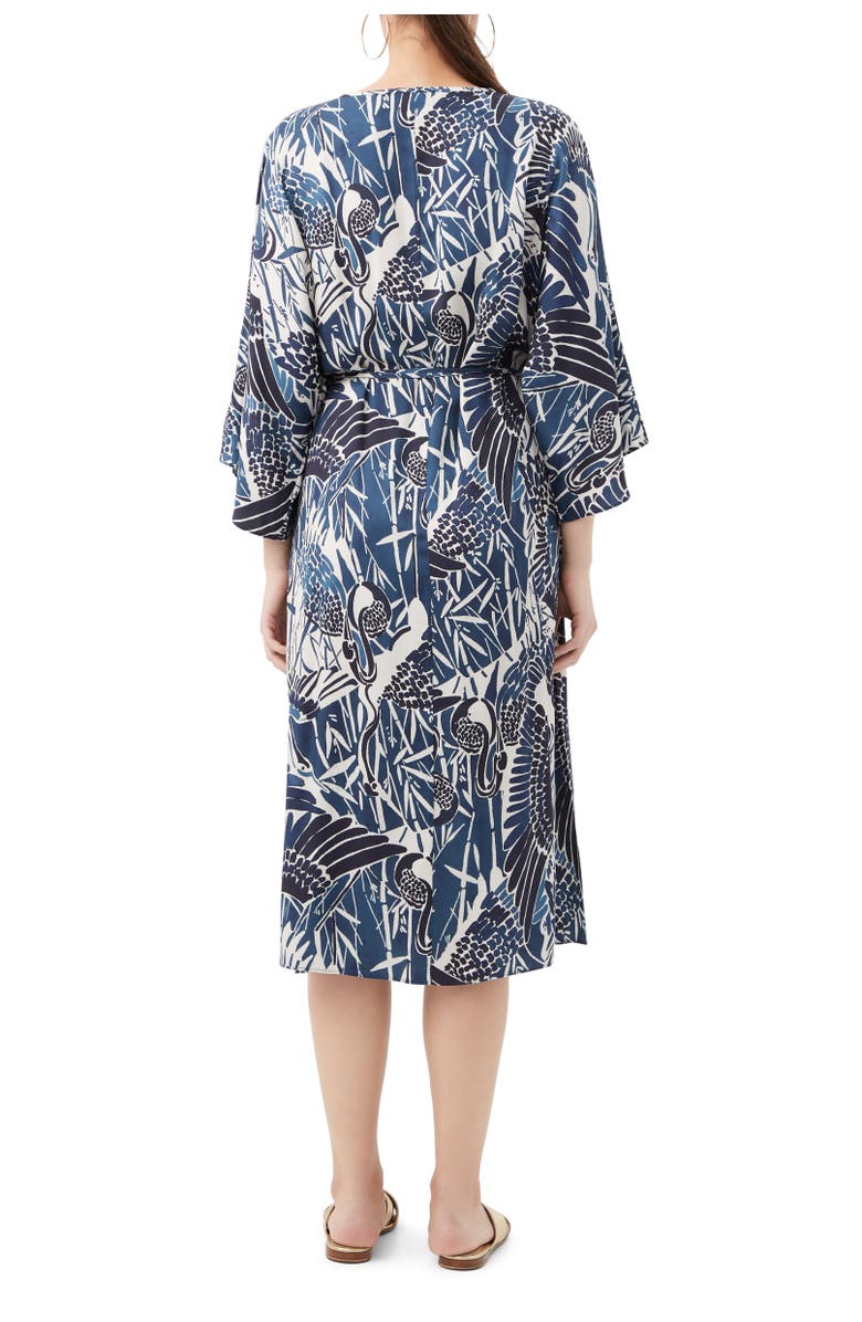 Trina Turk Topspin Printed Faux Wrap Dress, Alternate, color, Multi