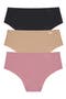 Litewear Cut Anywhere Assorted 3-Pack Hipster Briefs