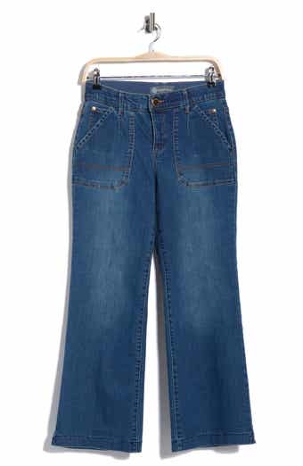 Porkchop Pocket Crop Wide Leg Jeans