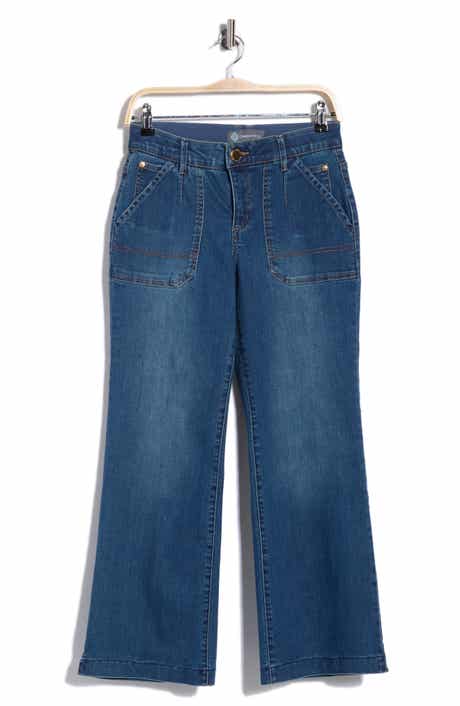 Porkchop Pocket Crop Wide Leg Jeans
