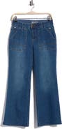 Democracy Porkchop Pocket Crop Wide Leg Jeans