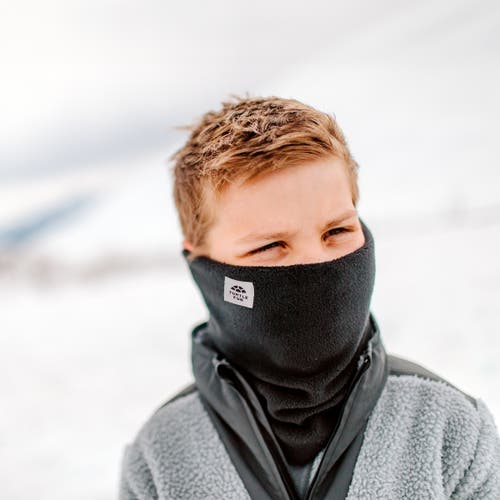 Turtle Fur Youth Double-layer Fleece Neck Warmer In Green
