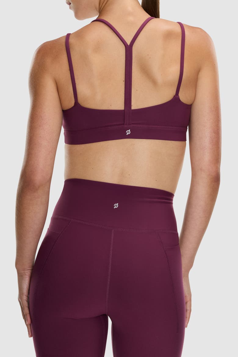 Cadent Strappy Y Back Bra, Alternate, color, Deep Plum