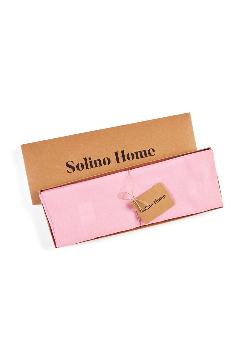 Linen Placemats Set of 4, 14 x 19" - Fete, Alternate, color, Pink Lemonade
