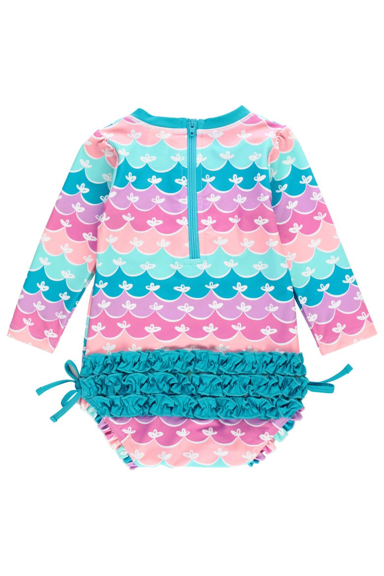 Long Sleeve UPF50 One Piece Rash Guard, Alternate, color, Mermaid