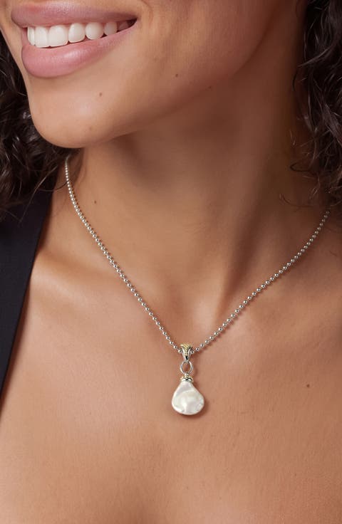 Luna Baroque Pearl Pendant Necklace