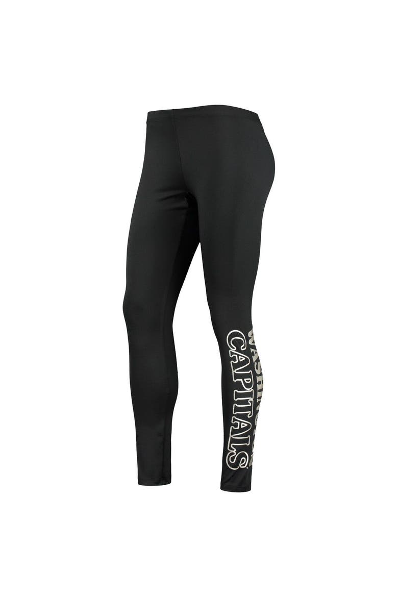 Women's G-III Sports by Carl Banks Black Washington Capitals Stadium Leggings, Alternate, color, Black
