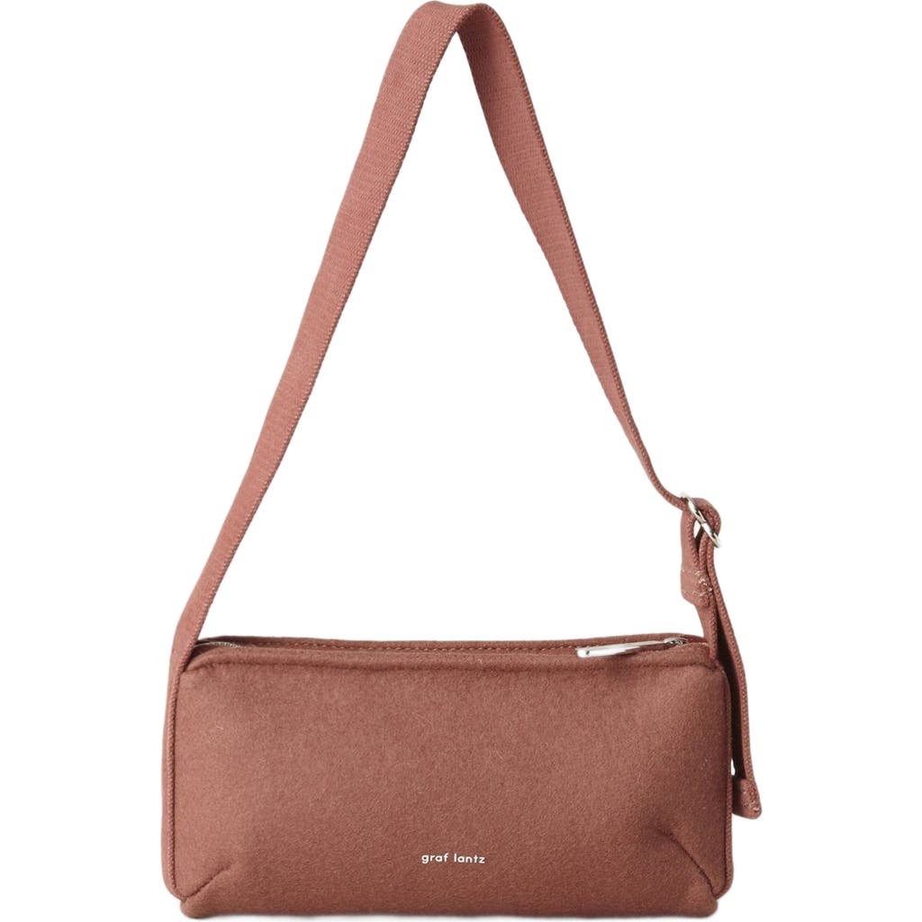 Graf & Lantz Graf Lantz Campus Merino Wool Shoulder Bag In Terracotta