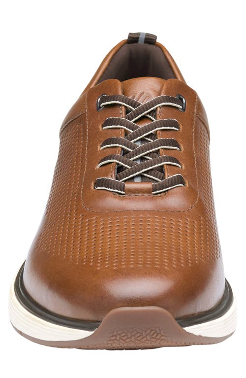 Johnston & Murphy Xc4® Prentiss Waterproof Plain Toe Derby In Tan Waterproof Full Grain