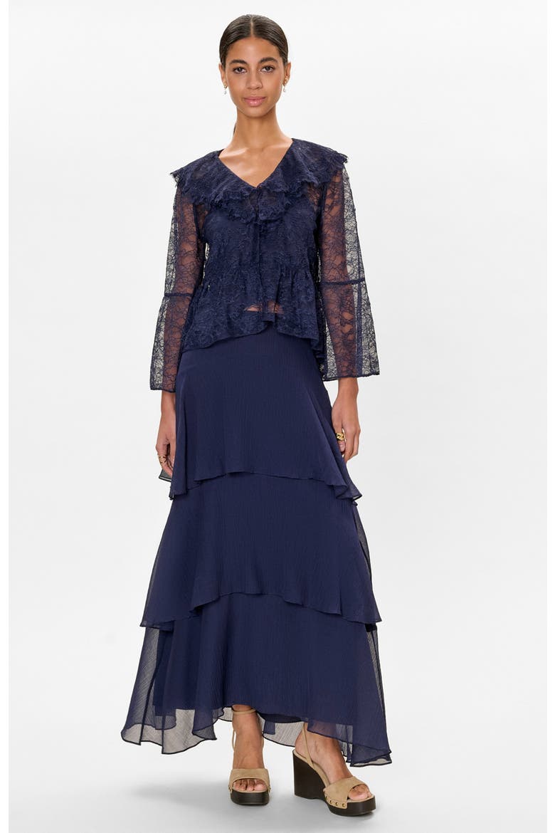 Skye Lace Top, Main, color, Maritime Blue
