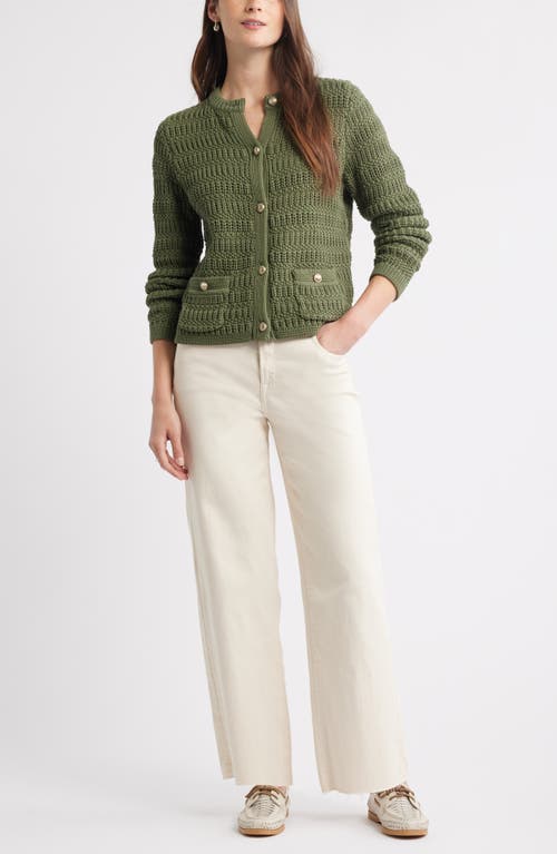 Caslonr Caslon(r) Textured Sweater Jacket