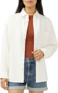 Silver Jeans Co. Denim Button-Up Beach Shirt