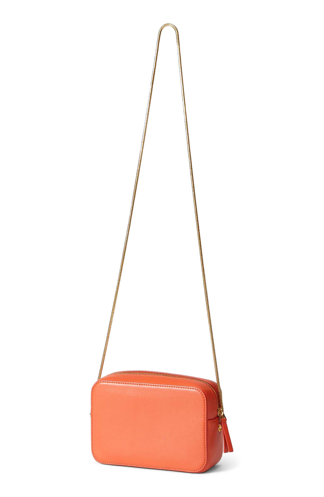 Veronica Beard Boxy Chain Leather Crossbody Bag, Alternate, color, 