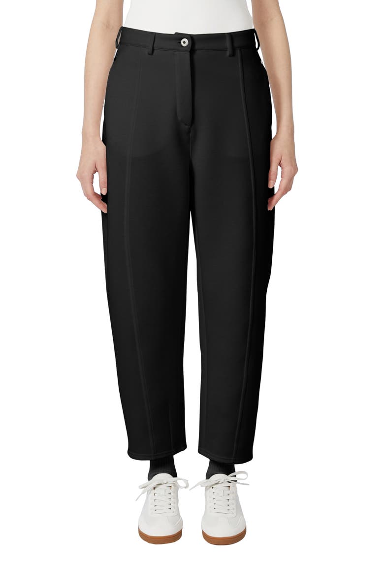 Pulvino Barrel Leg Pants, Main, color, BLACK