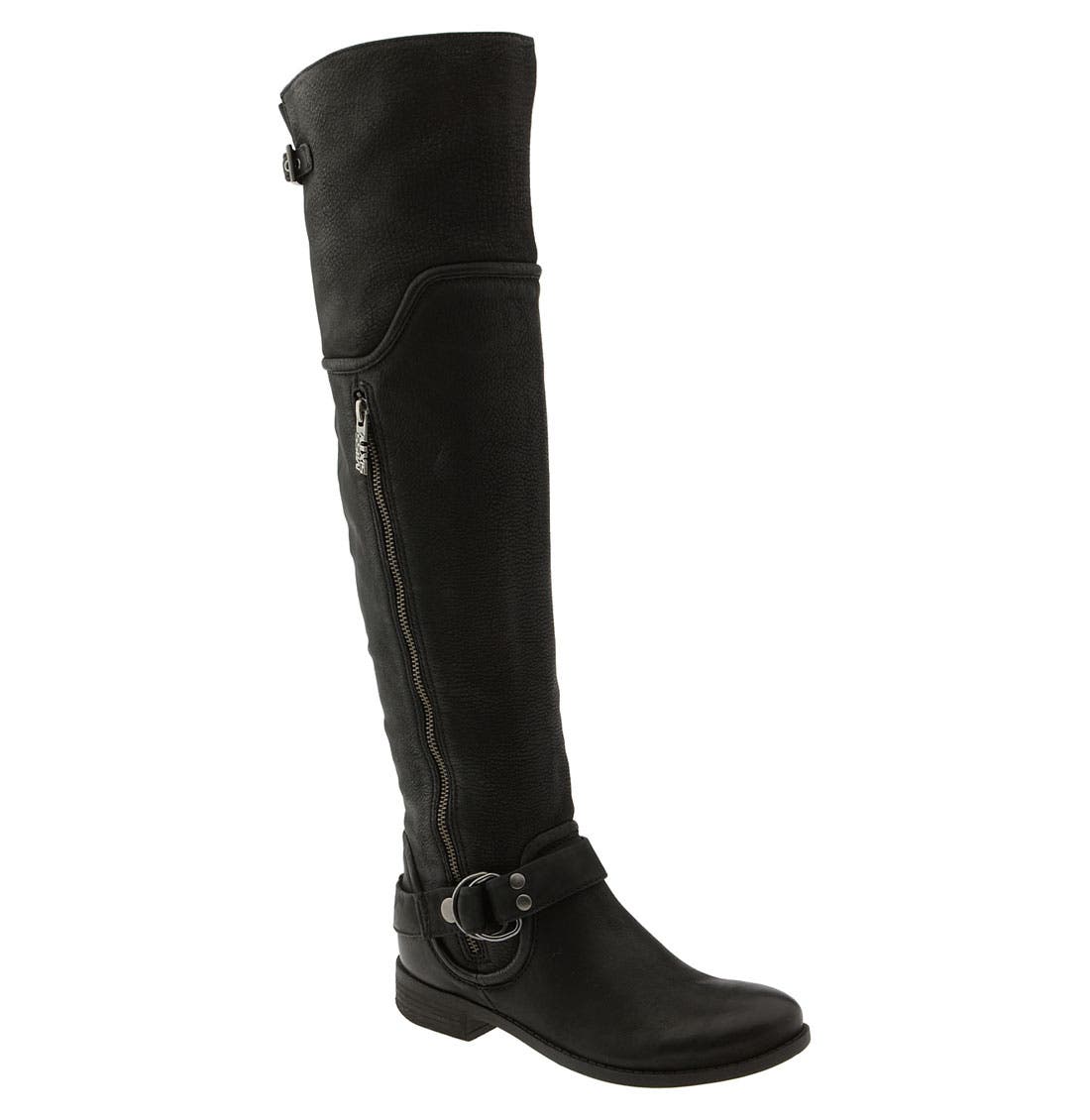 'Leighton' Over the Knee Boot, Main, color, BLACK