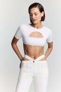 Jendue US Ronny Denim Jersey Crop Top - Stylish & Comfy