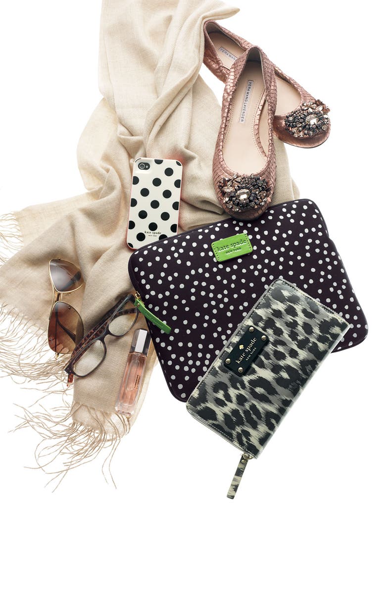 Kate Spade New York neoprene iPad sleeve, Alternate, color, 