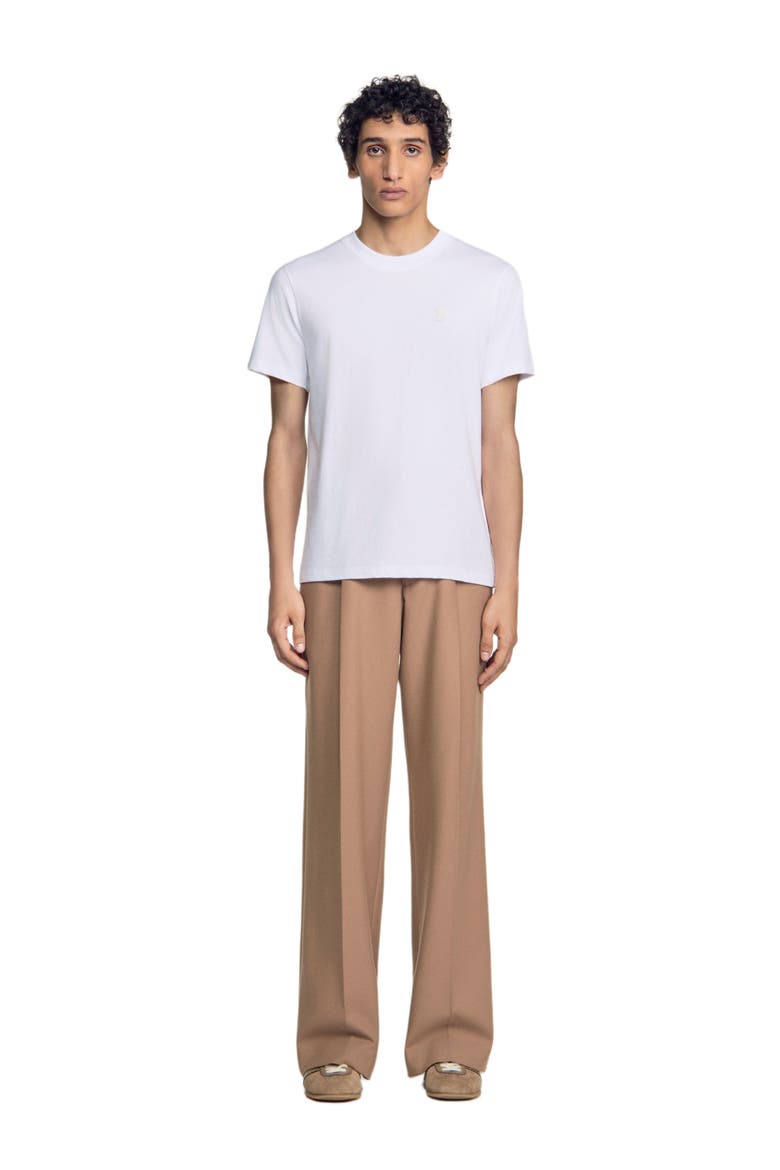 Cotton logo T-shirt, Main, color, White