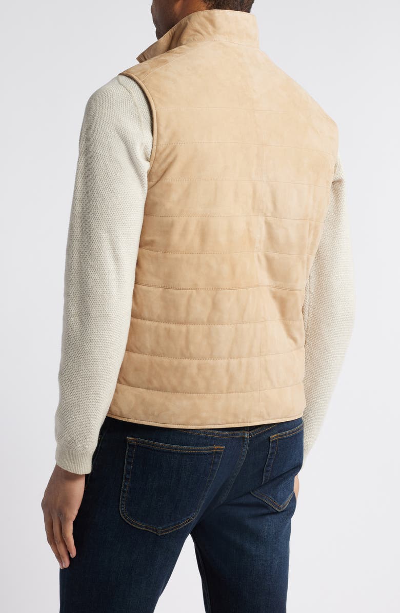 Peter Millar Crafted Featherweight Quilted Leather Vest, Alternate, color, 