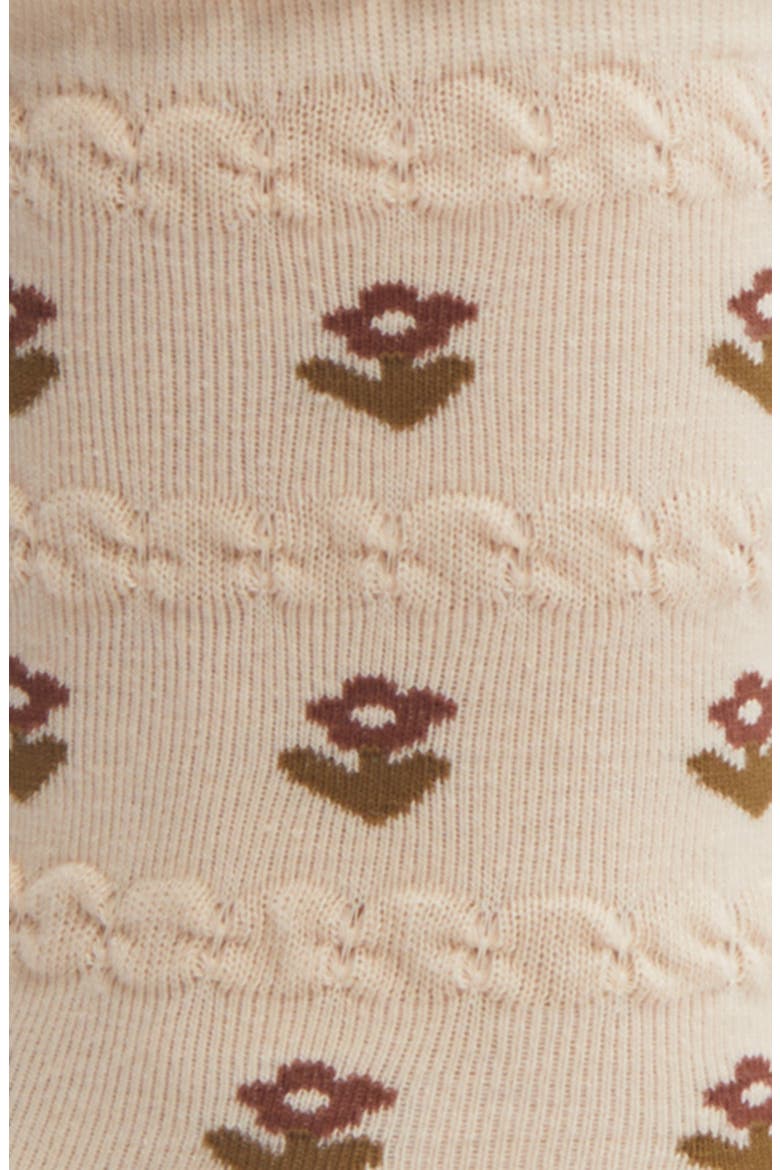 Print Crew Socks, Alternate, color, FALL FLORAL
