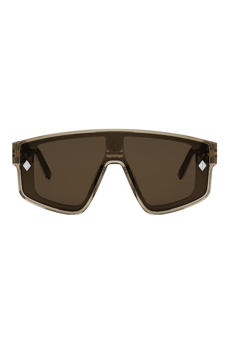 CD Diamond M1U Mask Sunglasses, Main, color, SHINY BEIGE / BROWN