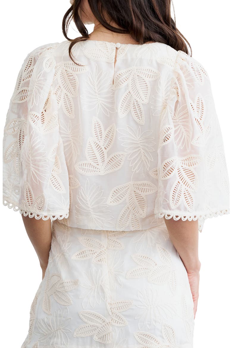 Liz Embroidered Shirt, Alternate, color, CREAM