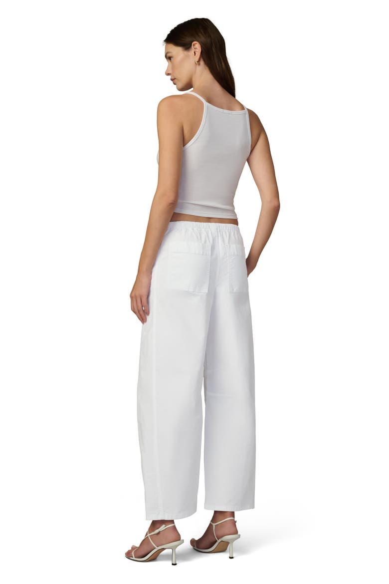The Bowie Cotton Blend Drawstring Pants, Alternate, color, WHITE