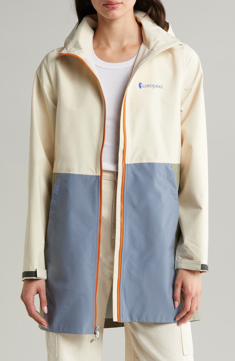 Cotopaxi Cielo Colorblock Waterproof Trench Coat, Main, color,