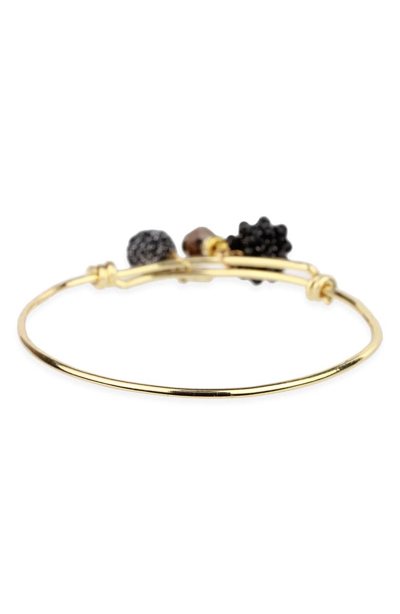 SAACHI Beaded Charm Bangle Bracelet, Alternate, color,
