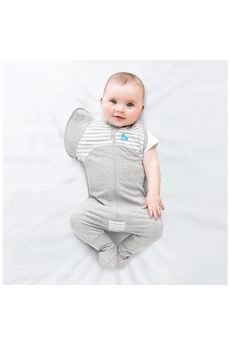 Swaddle Up™ Transition Sleep Suit, Alternate, color, STRIPE GRAY