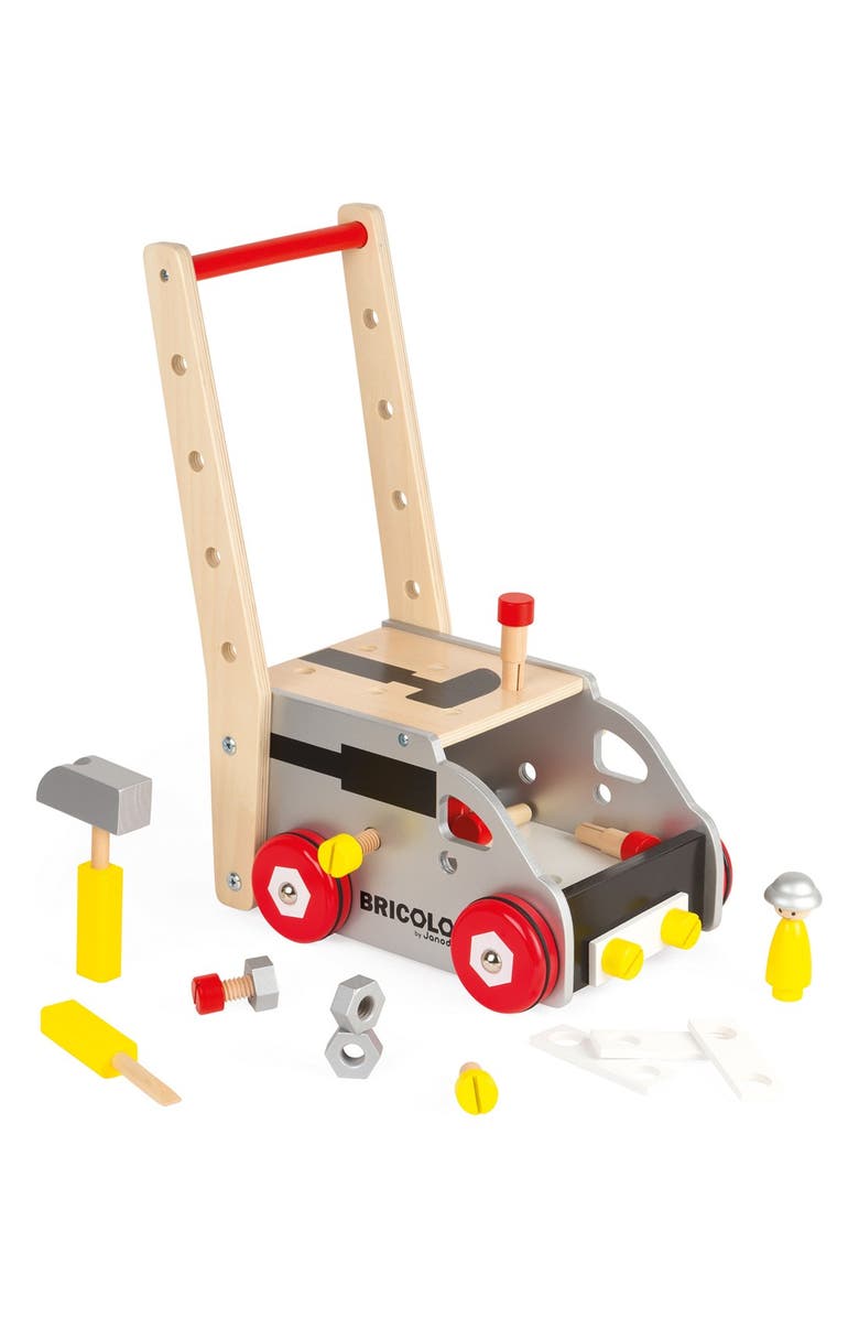 Janod 'Bricolo Redmaster Workbench and Trolley' Toy Set, Alternate, color, 