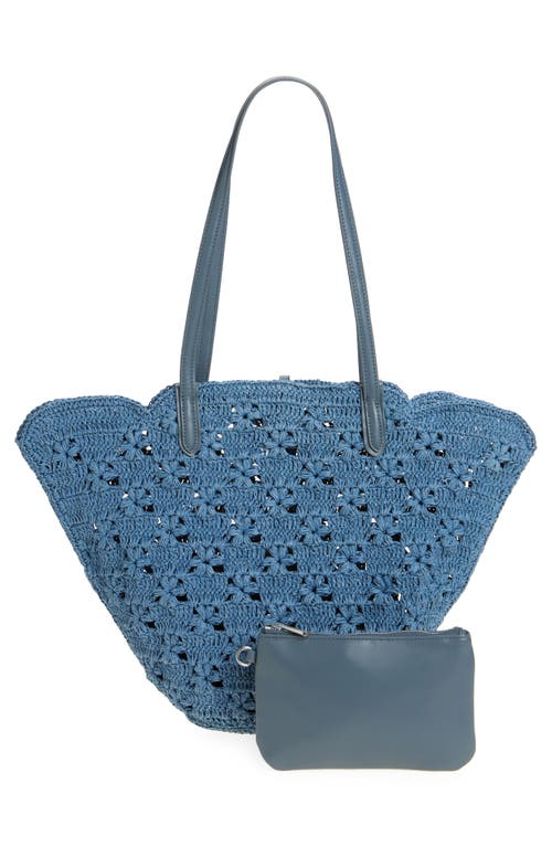 SAM EDELMAN SAM EDELMAN LAYLA FLORAL RAFFIA TOTE BAG