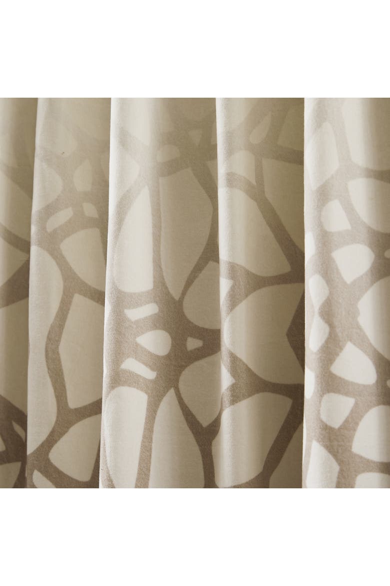 Ethereal Tangle Velvet Blackout Window Panel, Alternate, color, Ivory/Brown