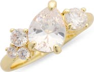 Covet CZ Cluster Engagement Ring