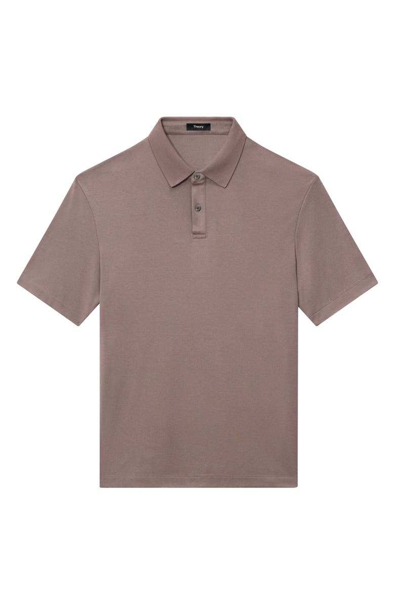 Theory Kayser Solid Modal Blend Polo, Alternate, color, Walnut