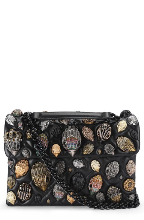 Kensington Eagles Convertible Quilted Leather Crossbody Bag