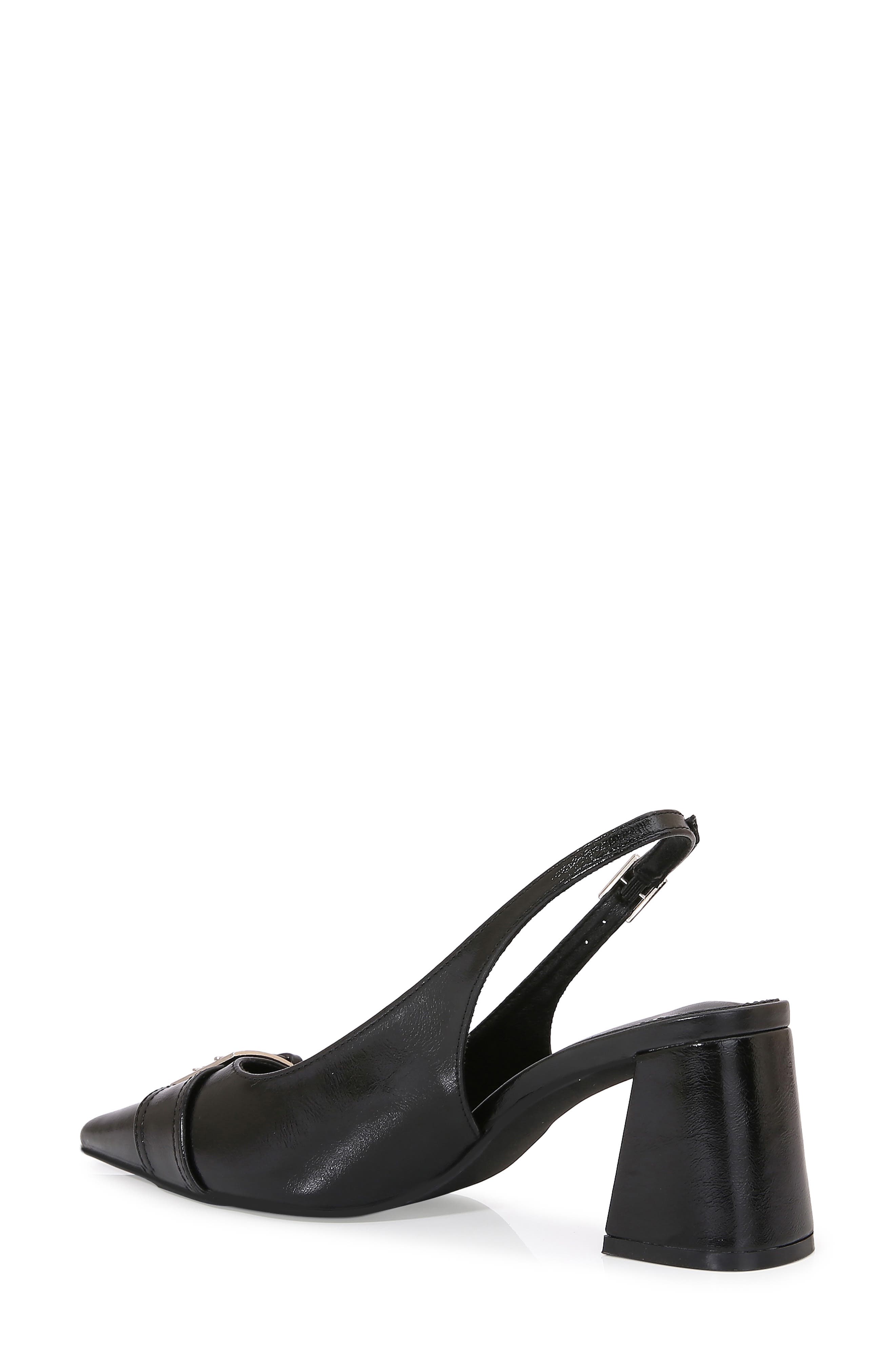 BERNESS Block Heel Slingback Pump, Alternate, color, Black