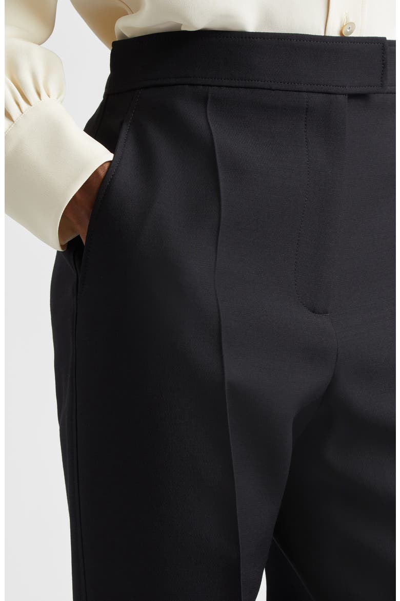 Crepe Couture Straight Leg Pants, Alternate, color, BLACK