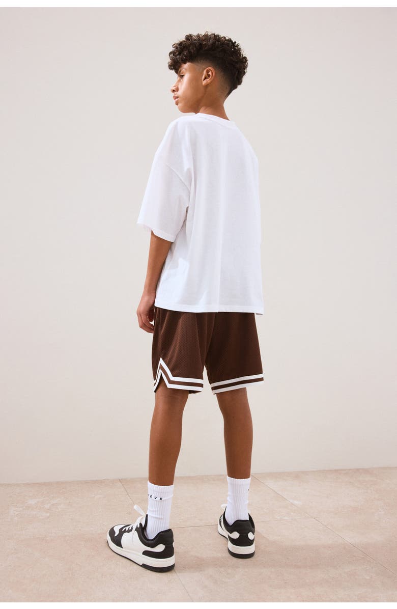 H&M Basketball shorts with drymove, Alternate, color, Dark Brown