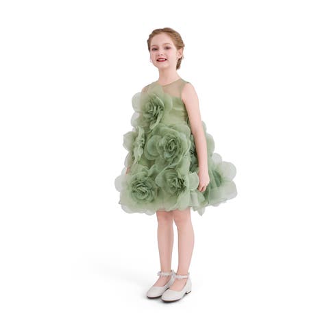 Floral Blooming Flowers Dress (Toddler & Little Kid)