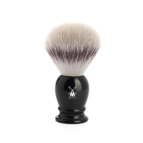 Classic Large Black Silvertip Fiber Shaving Brush