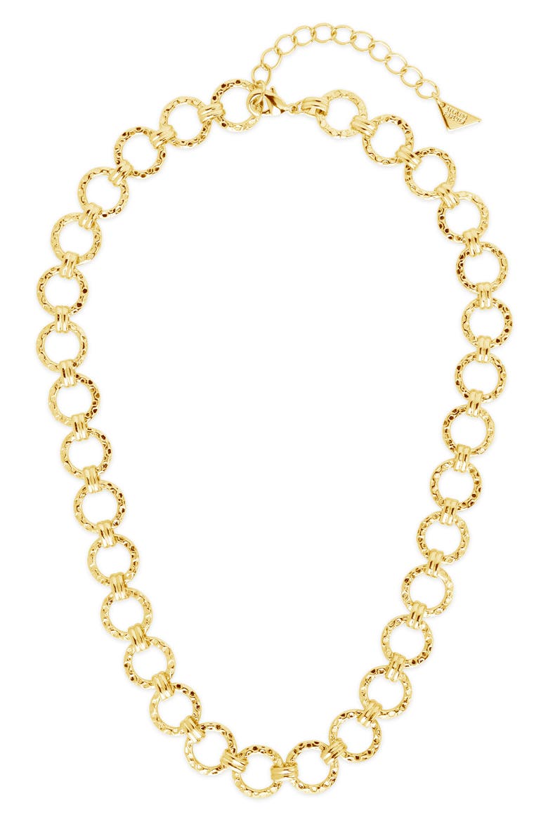 Molten Chain Necklace, Main, color, GOLD