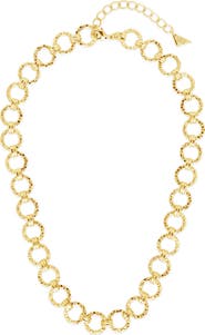 Sterling Forever Molten Chain Necklace