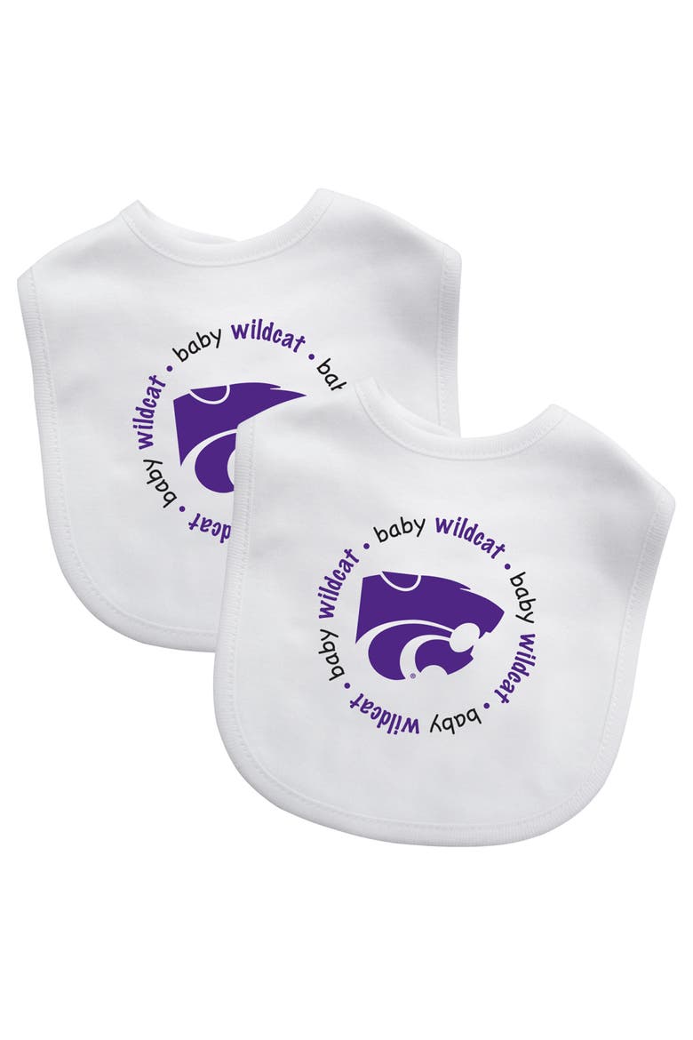 Kansas State Wildcats - Baby Bibs 2-Pack, Main, color, White