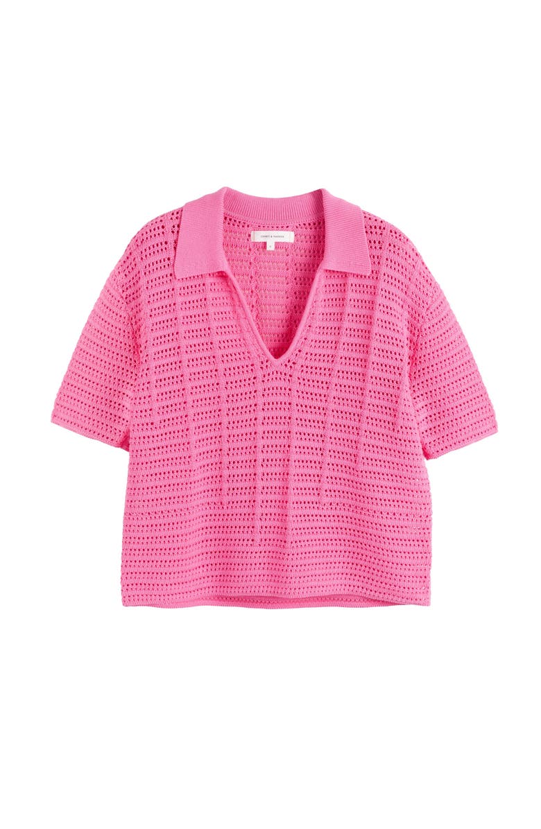 Chinti
Parker Cotton Crochet Shirt, Alternate, color, Pink