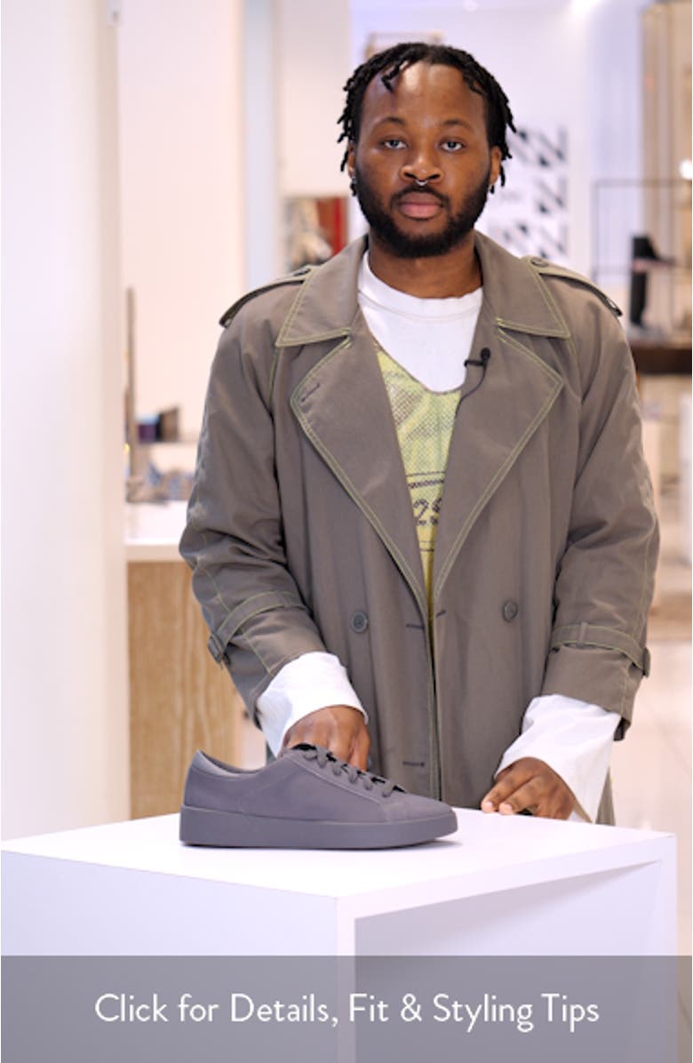 Belwar Low Top Pebbled Leather Sneaker, sales video thumbnail